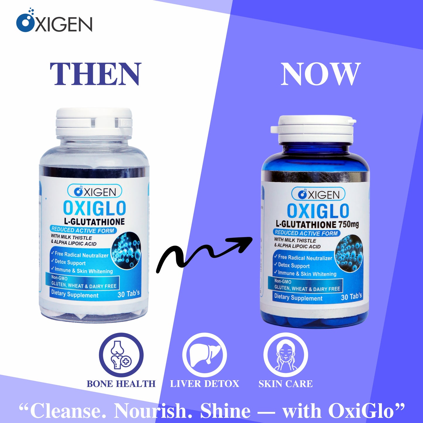 OXIGLO (L-Glutathione 750mg)